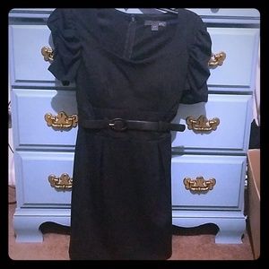 Forever 21 black belted dress